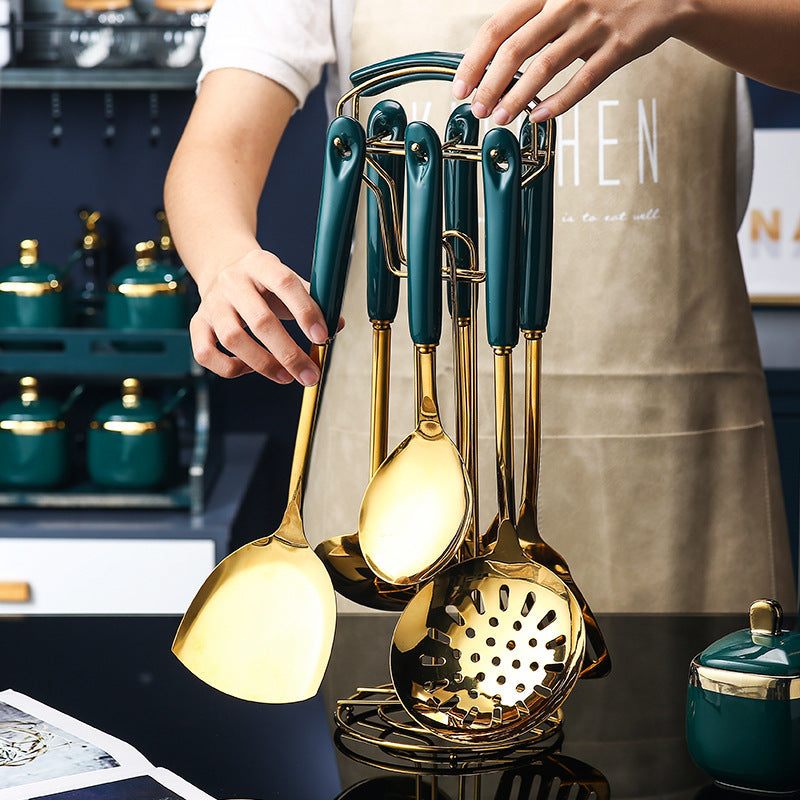 7PCS Silicone Kitchen Utensil Set – Spatula, Ladle & Spoon