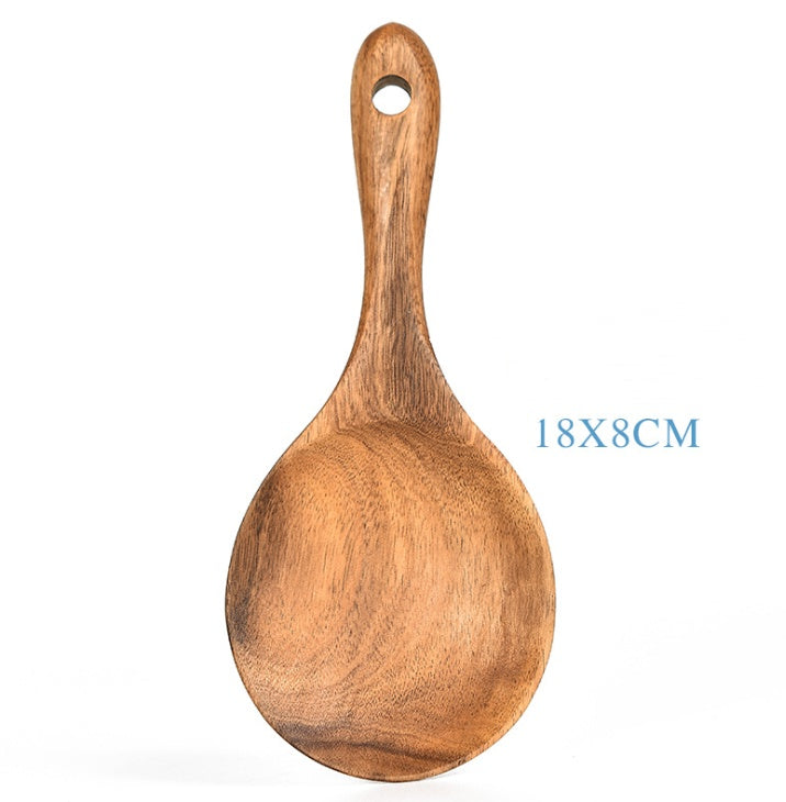 Teak Wood Cooking Utensil Set – Spoon, Ladle, Turner & Skimmer