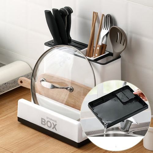 Kitchen Knife & Tableware Storage Rack