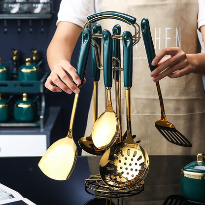 7PCS Silicone Kitchen Utensil Set – Spatula, Ladle & Spoon